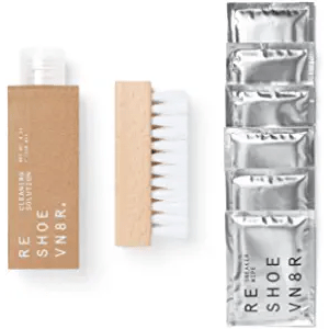 LIMPIEZA DE CALZADO RESHOEVN8R 4OZ. 1BRUSH SHOE ,6WIPE PACK(4 OZ, 1BRUSH, 6WIPE SET) UNISEX CAFÉ RV8-ORIGINALKIT